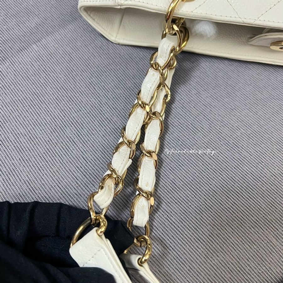 Chanel Petite White Bag PST 白金荔枝皮袋-43