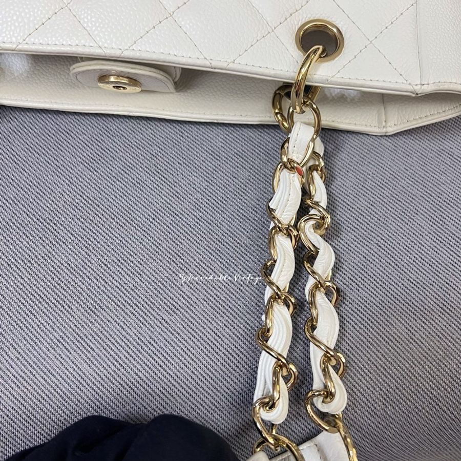 Chanel Petite White Bag PST 白金荔枝皮袋-44