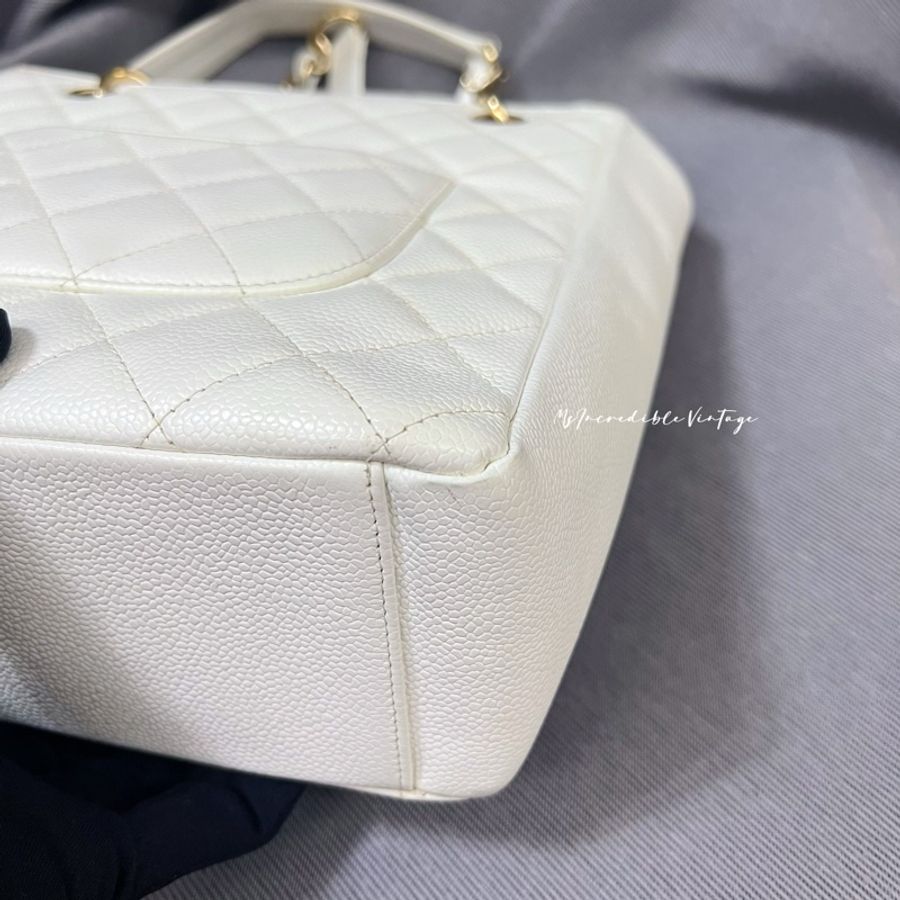 Chanel Petite White Bag PST 白金荔枝皮袋-58