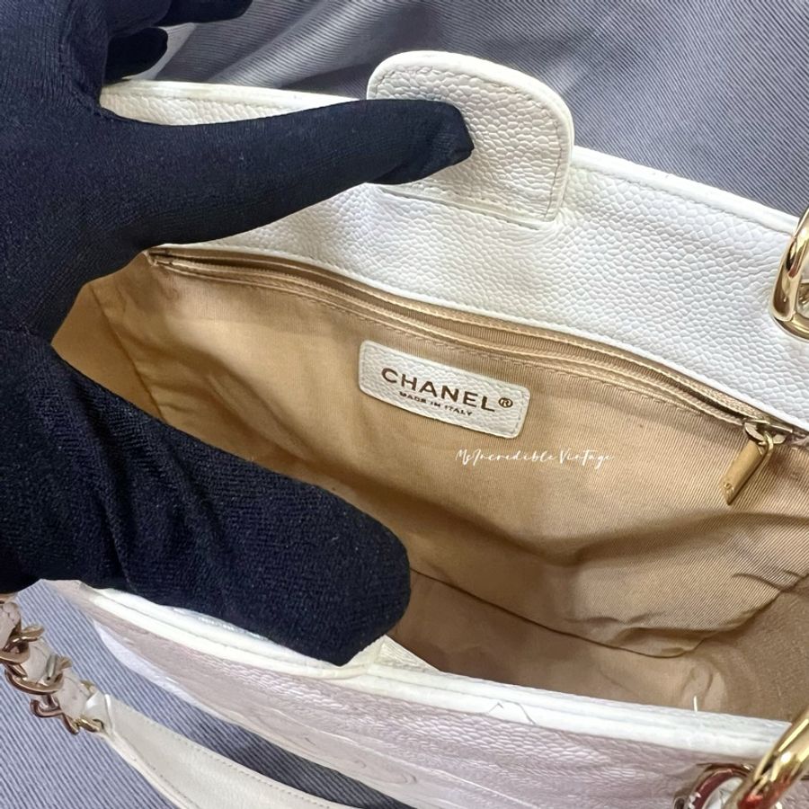 Chanel Petite White Bag PST 白金荔枝皮袋-72