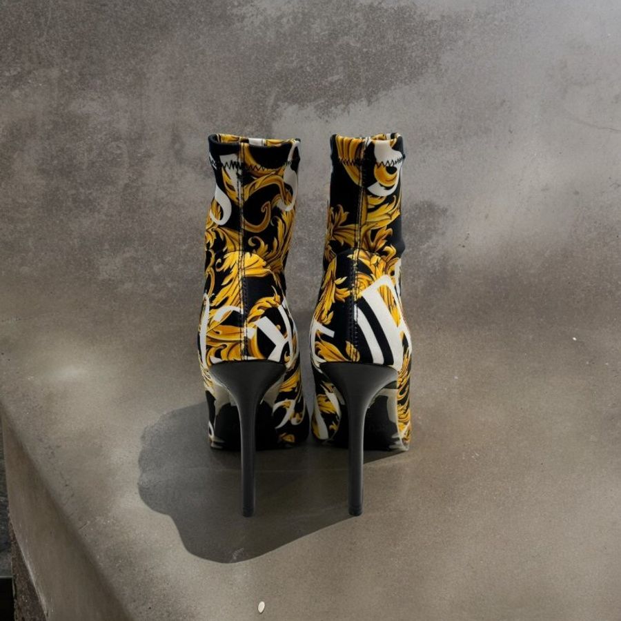 VERSACE 巴洛克高跟短靴-3