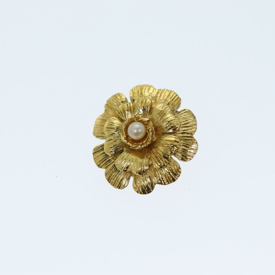 【日本直送】香奈兒耳環 金屬 金 CC Auth bs13981-1