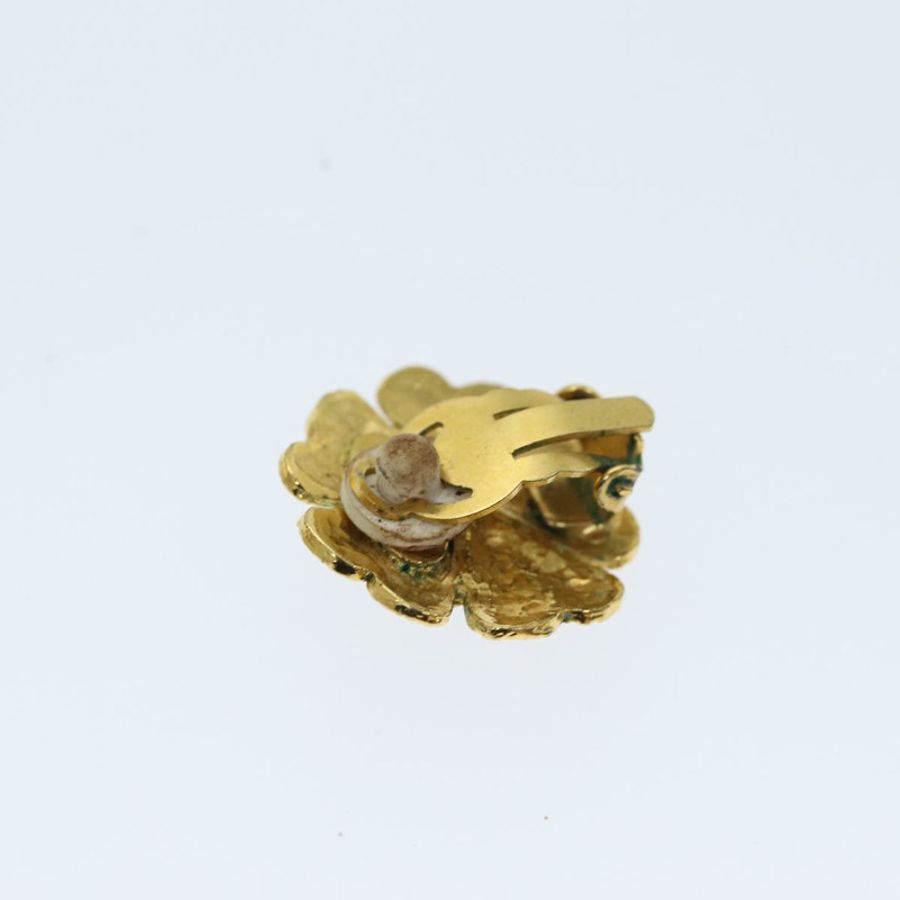 【日本直送】香奈兒耳環 金屬 金 CC Auth bs13981-2