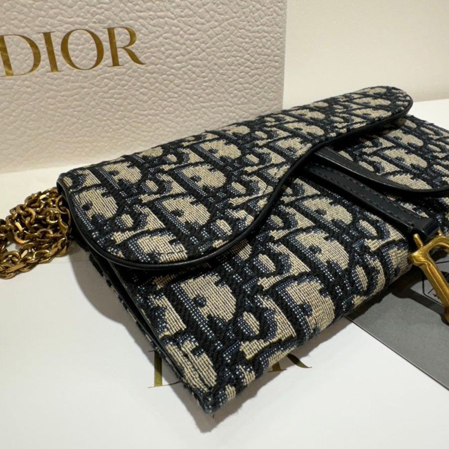 DIOR SADDLE WOC 馬鞍斜背包/鍊包 9成新-3
