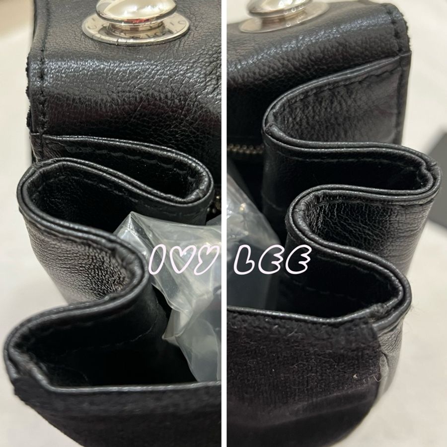 GUCCI 古馳 絲絨 皮革 肩背包 手提包 米色條紋 115746 二手精品-15