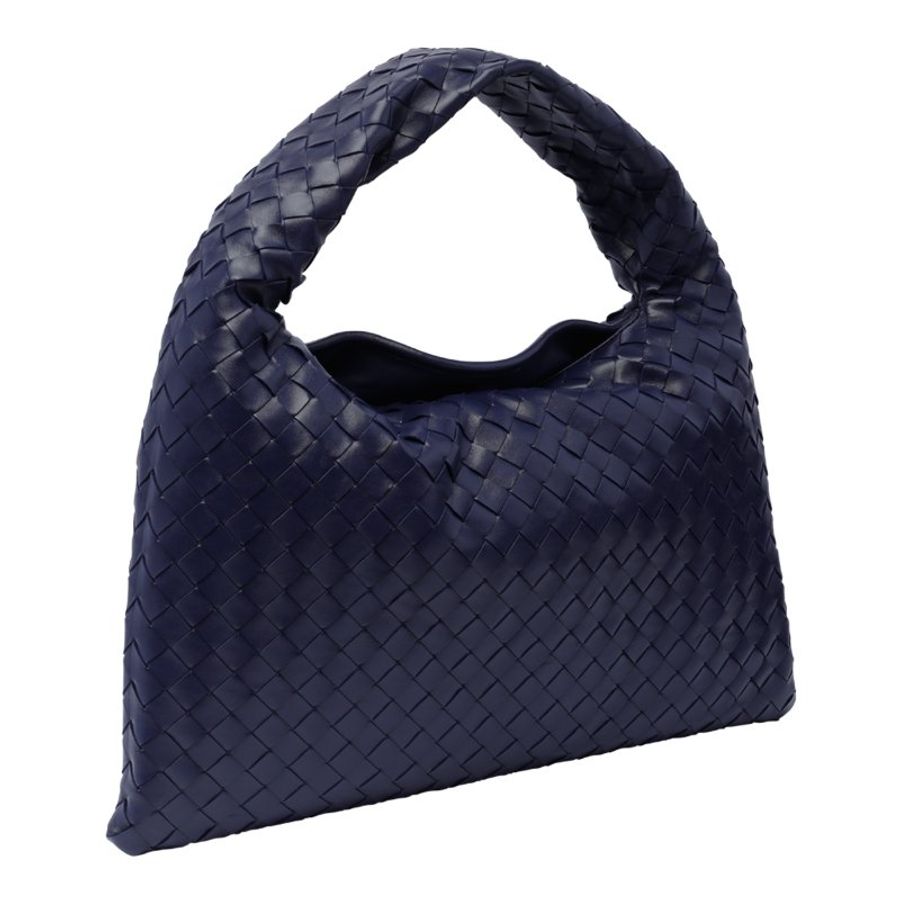 Bottega Veneta 796262 小款皮革 Hop 編織包 黑色《2024秋冬季度★全新商品 》-14