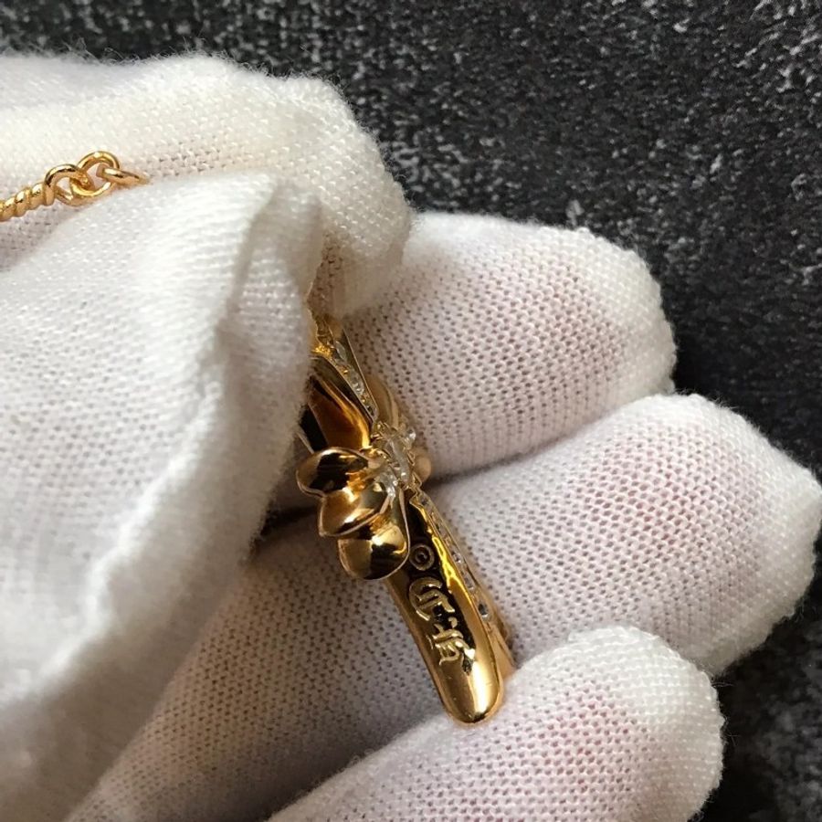 Chrome Hearts 克羅心 22K金 鑽石十字架吊墜(大)-5