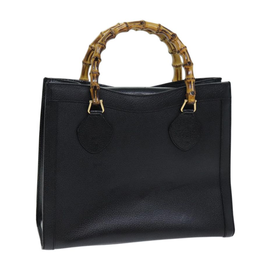 【日本直送】GUCCI 竹節手提包 皮革 黑色 002 1095 0260 正品 ep4125-0