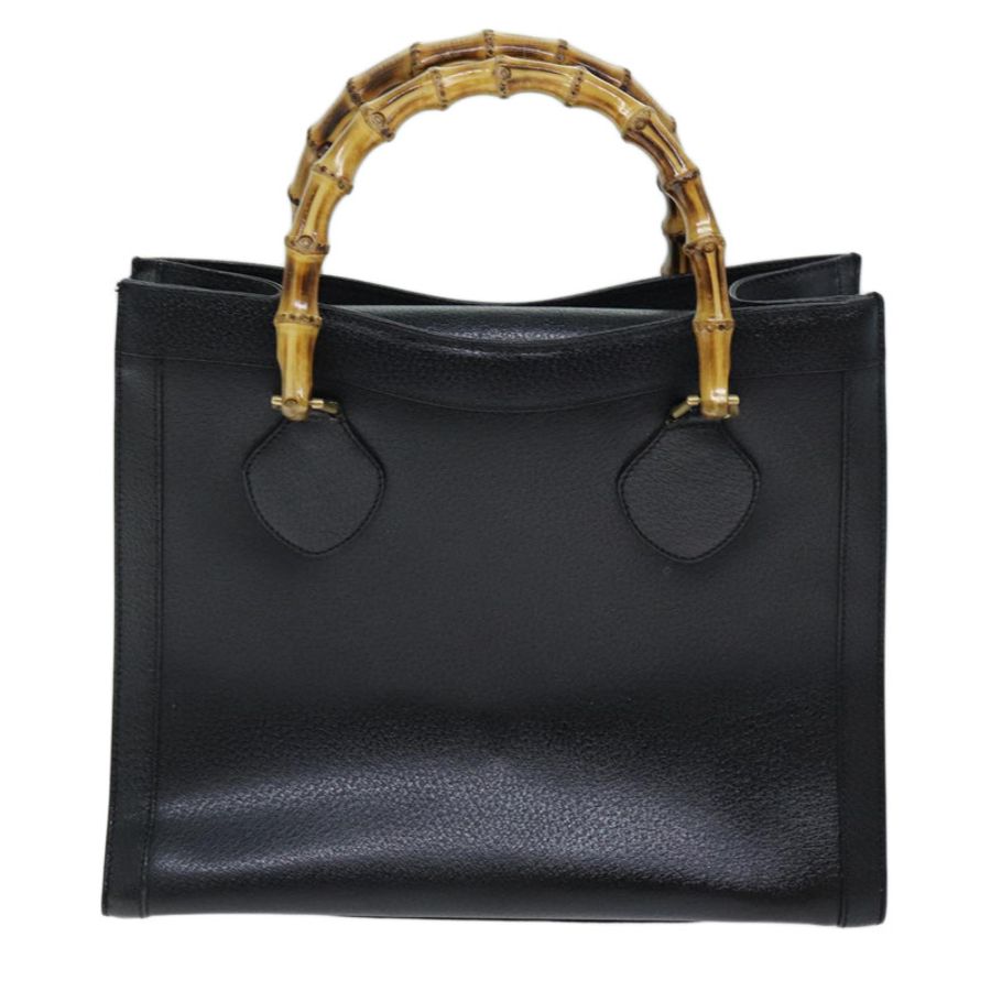 【日本直送】GUCCI 竹節手提包 皮革 黑色 002 1095 0260 正品 ep4125-1