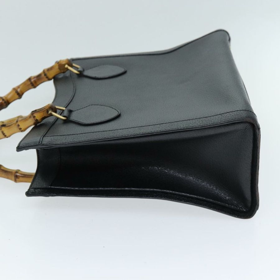 【日本直送】GUCCI 竹節手提包 皮革 黑色 002 1095 0260 正品 ep4125-3