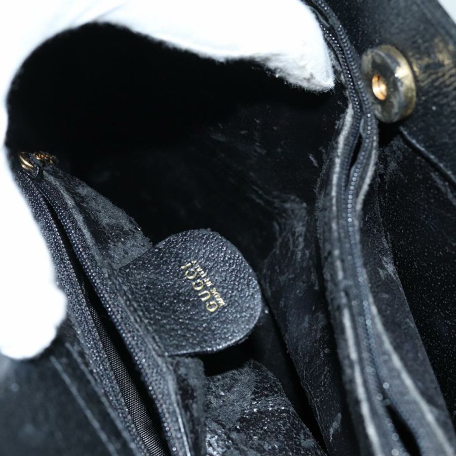 【日本直送】GUCCI 竹節手提包 皮革 黑色 002 1095 0260 正品 ep4125-17