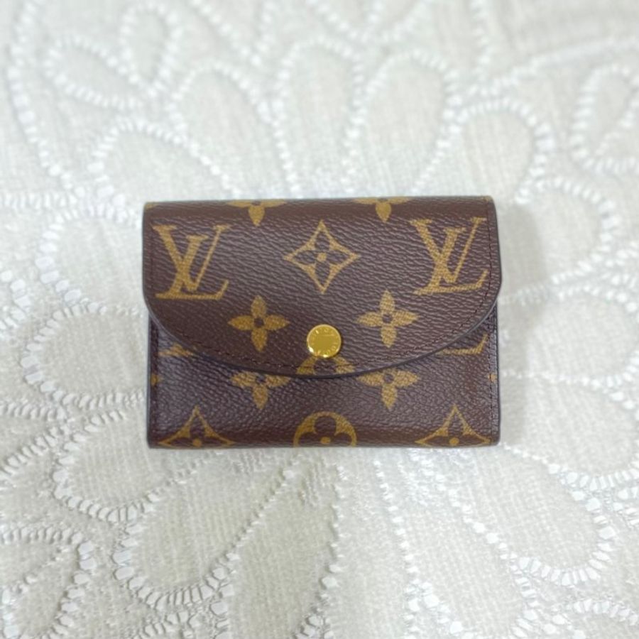 LV Rosalie Coin Purse Brown Pink-0