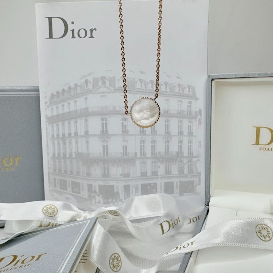 DIOR 18K鑽石八芒星羅盤項鏈-4