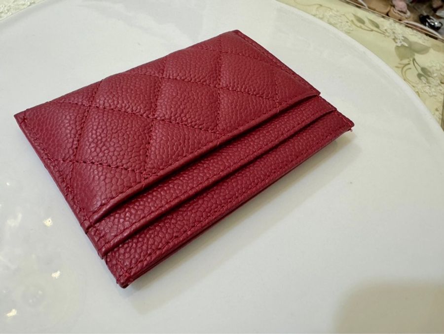 Chanel filigree vanity系列 卡片夾～紅色-3