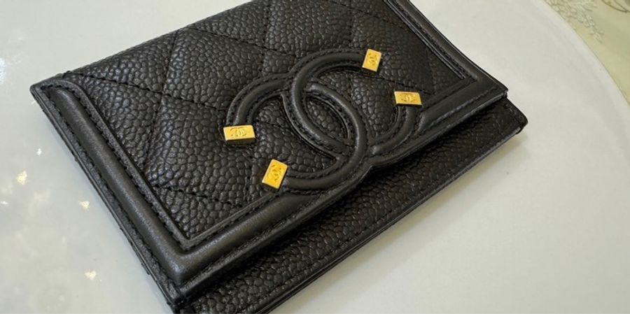 Chanel filigree vanity系列 卡片夾～黑色-0
