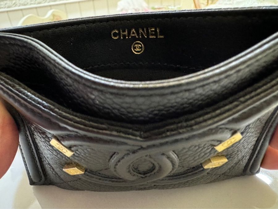 Chanel filigree vanity系列 卡片夾～黑色-4