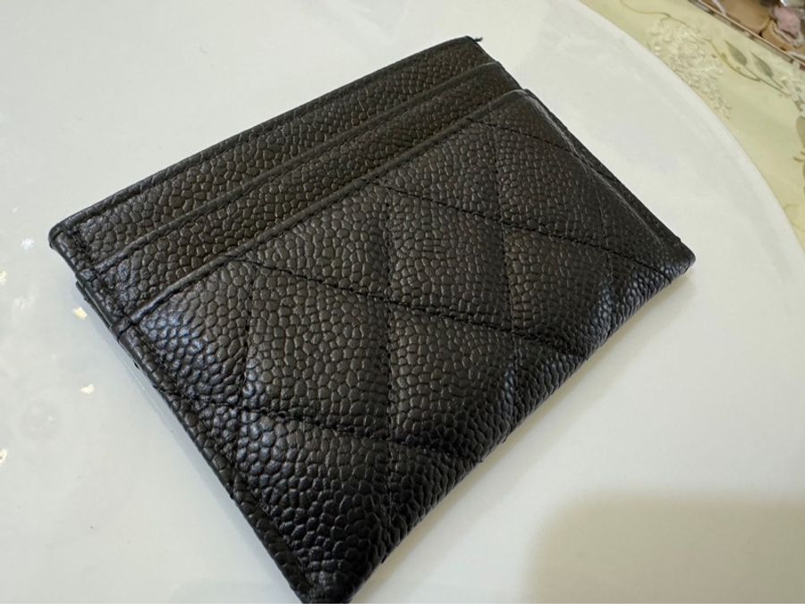 Chanel filigree vanity系列 卡片夾～黑色-9