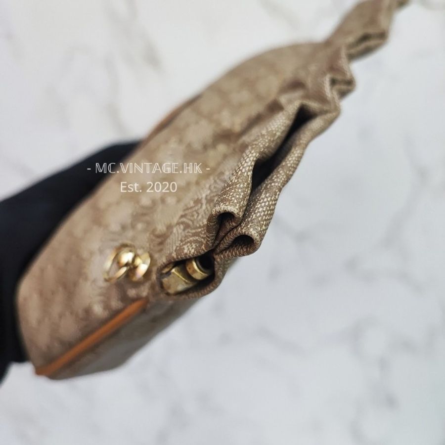 CELINE Vintage Macadam Pouch 中古 老花 餃子包-15