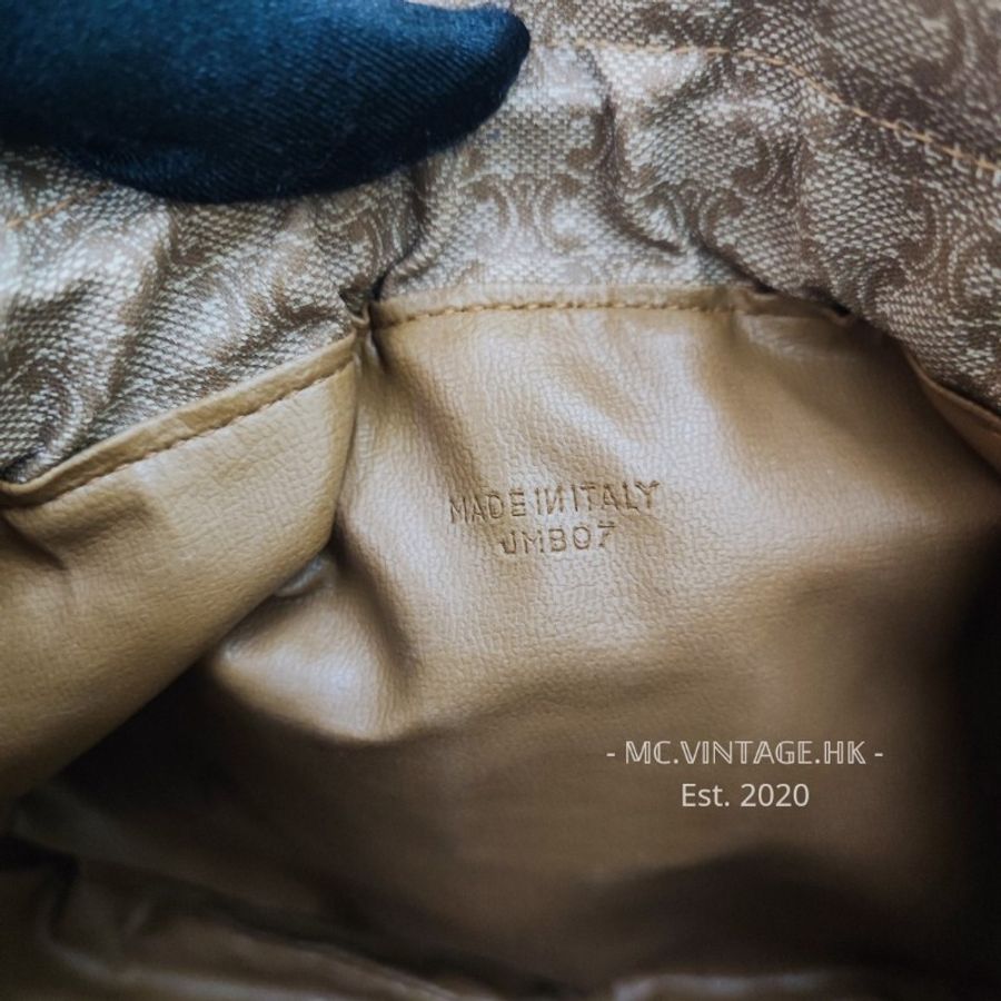 CELINE Vintage Macadam Pouch 中古 老花 餃子包-21
