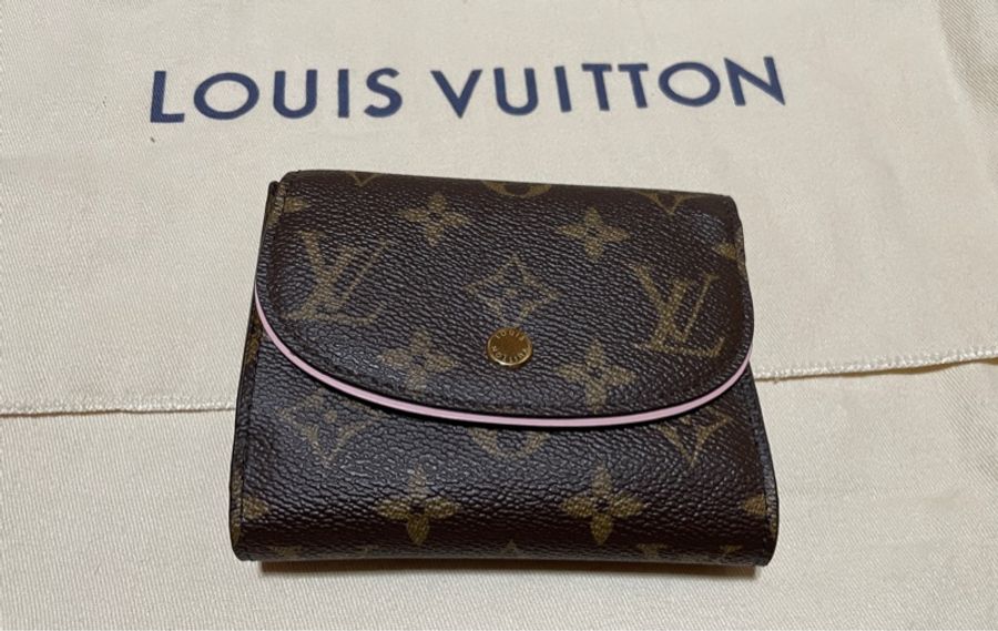 LV 三折短夾 內裏粉色款-0