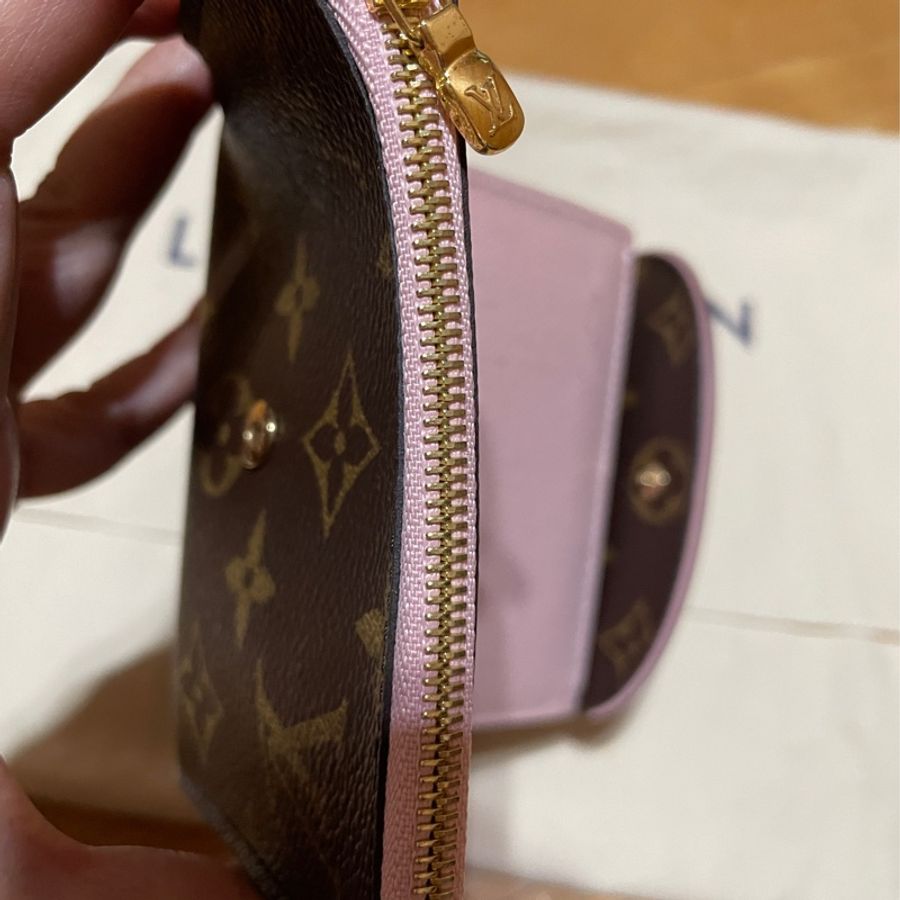 LV 三折短夾 內裏粉色款-4