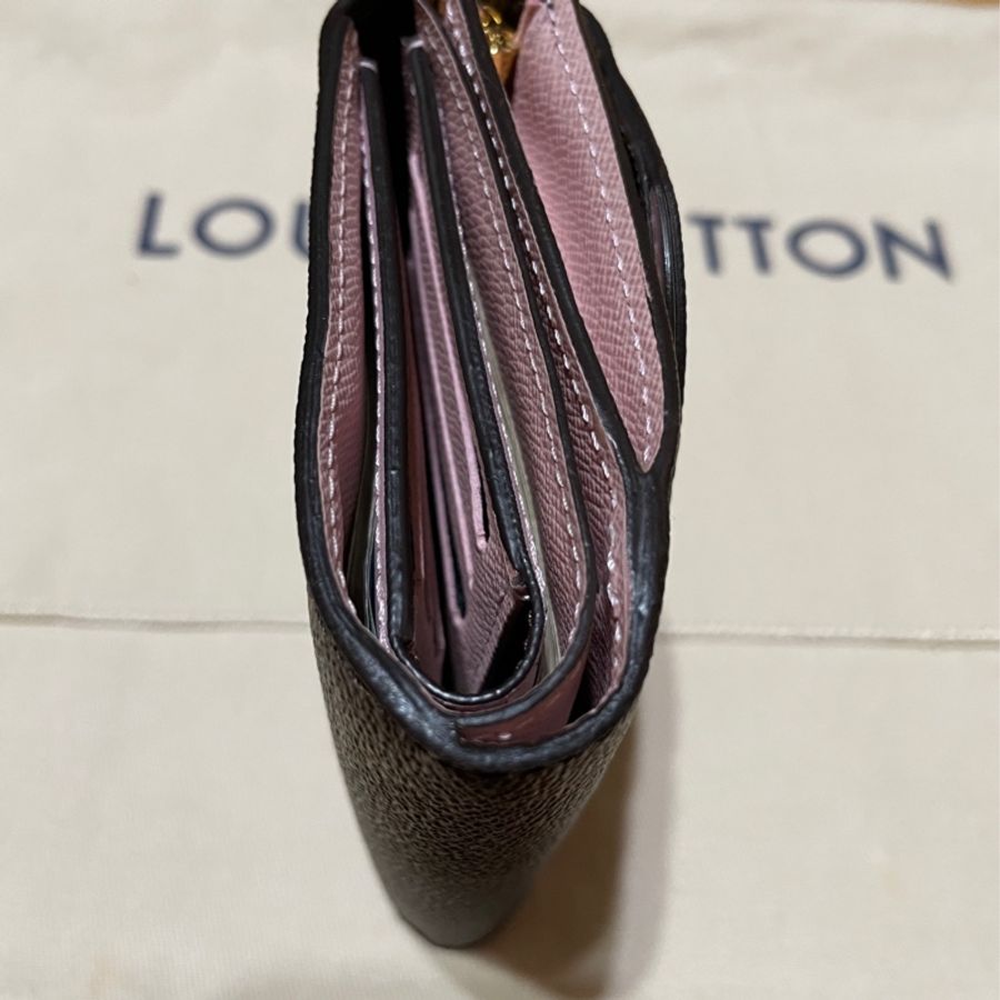LV 三折短夾 內裏粉色款-6
