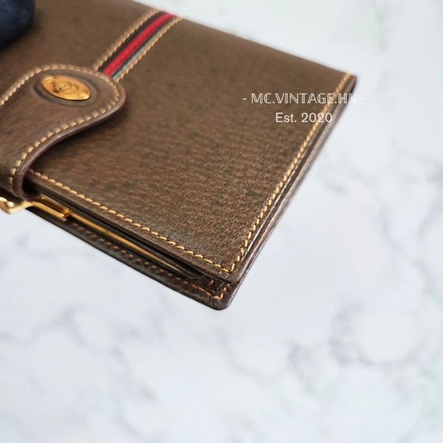 GUCCI Vintage Wallet 中古 中長銀包-8