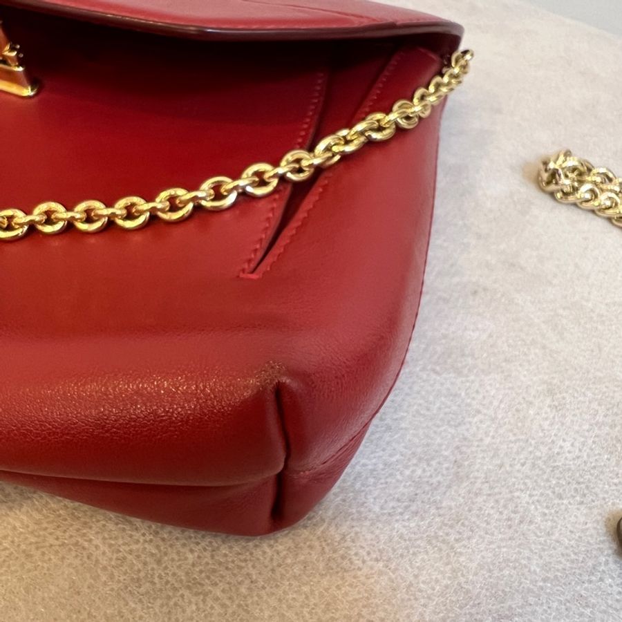 FERRAGAMO 紅色 肩背手拿包-7