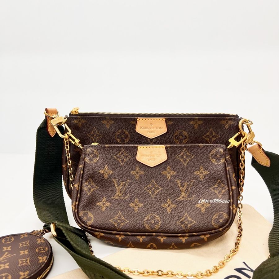 🔥LV 極新Louis Vuitton Multi Pochette Accessoires 經典 五合一 鏈條麻將包-4