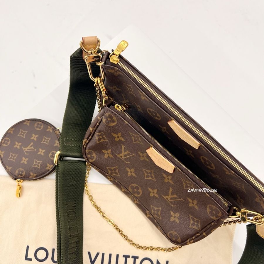 🔥LV 極新Louis Vuitton Multi Pochette Accessoires 經典 五合一 鏈條麻將包-5