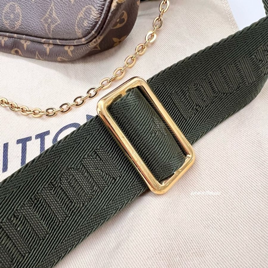 🔥LV 極新Louis Vuitton Multi Pochette Accessoires 經典 五合一 鏈條麻將包-7