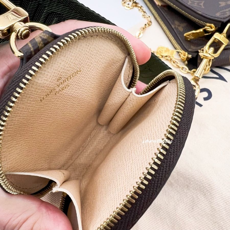 🔥LV 極新Louis Vuitton Multi Pochette Accessoires 經典 五合一 鏈條麻將包-18