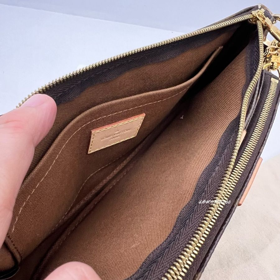 🔥LV 極新Louis Vuitton Multi Pochette Accessoires 經典 五合一 鏈條麻將包-23