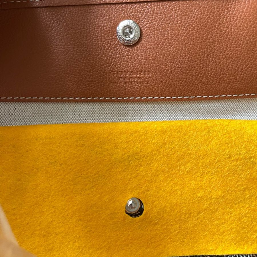 goyard hobo bag 黑棕色-21