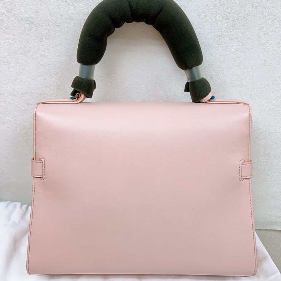 Delvaux tempete GM 淺粉色玫瑰金釦-7