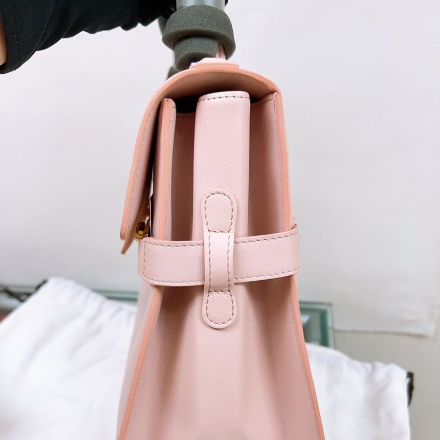 Delvaux tempete GM 淺粉色玫瑰金釦-9
