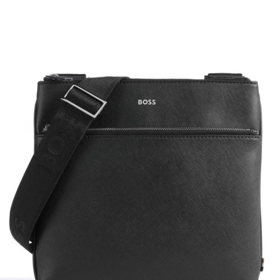 ☆☆全新品☆☆Hugo Boss 十字紋單肩包/斜背包-0