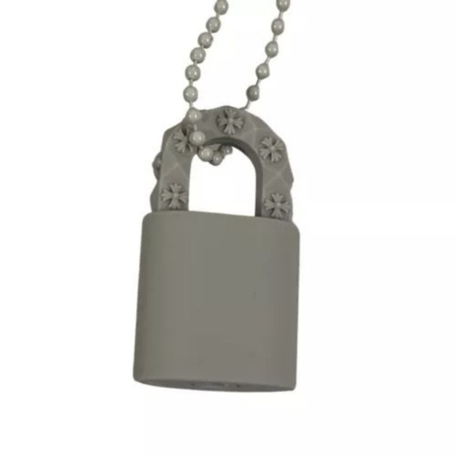 Chrome Hearts 克羅心 梵文鎖頭樹脂鏈(灰) ❤ (ɔˆз(ˆ⌣ˆc)-14