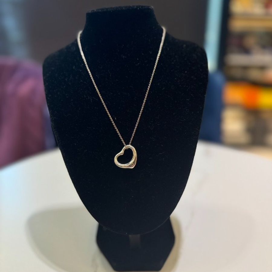 【舊愛新歡】Tiffany&co open heart 純銀項鍊-0