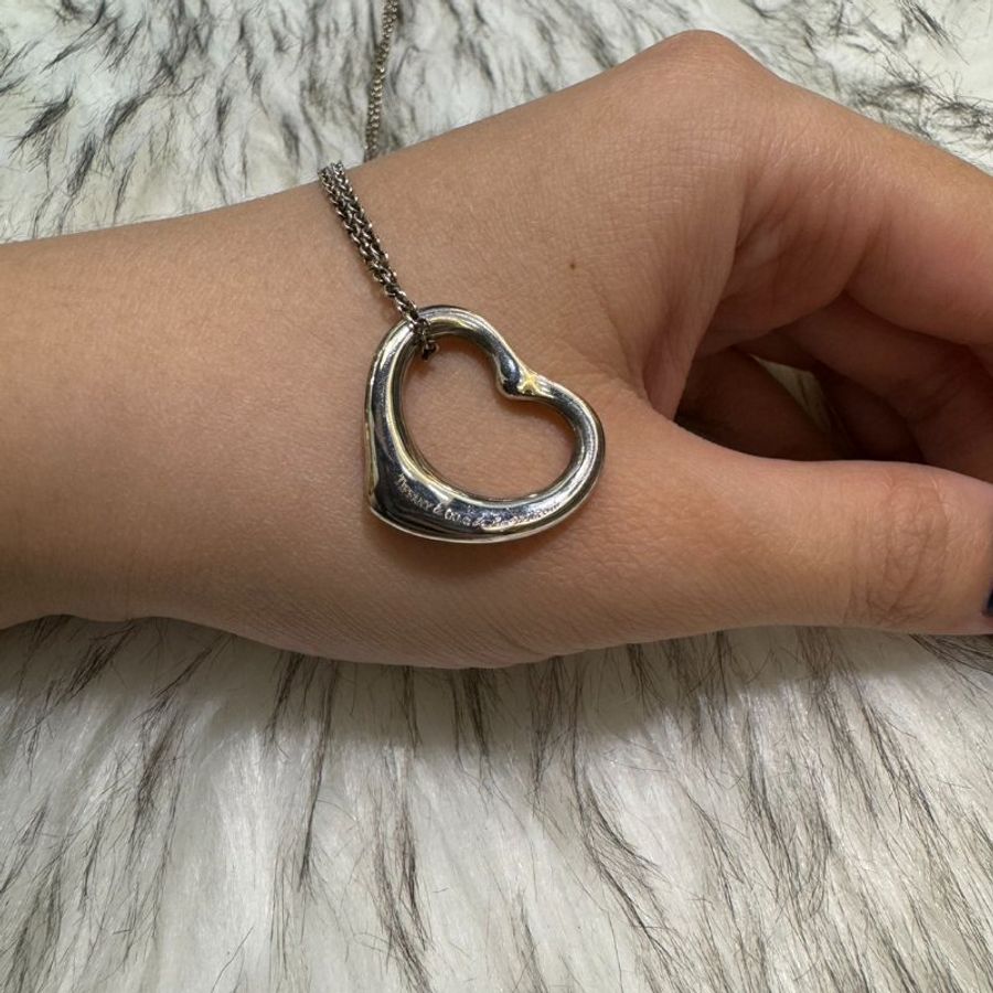 【舊愛新歡】Tiffany&co open heart 純銀項鍊-3