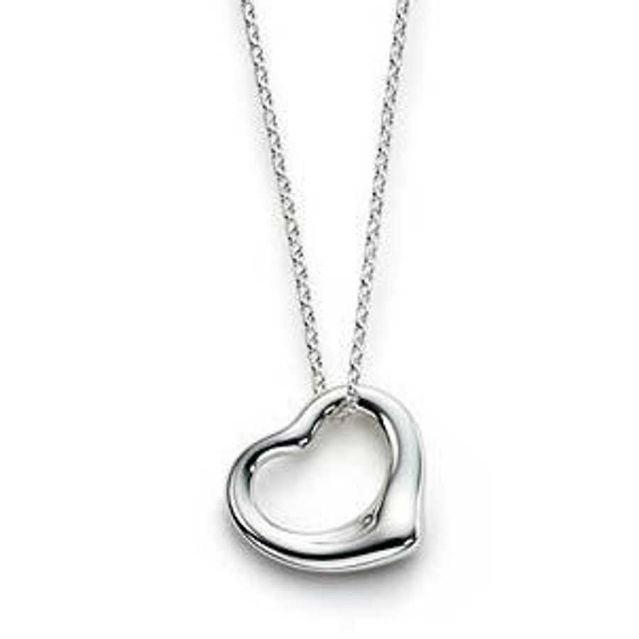 【舊愛新歡】Tiffany&co open heart 純銀項鍊-4