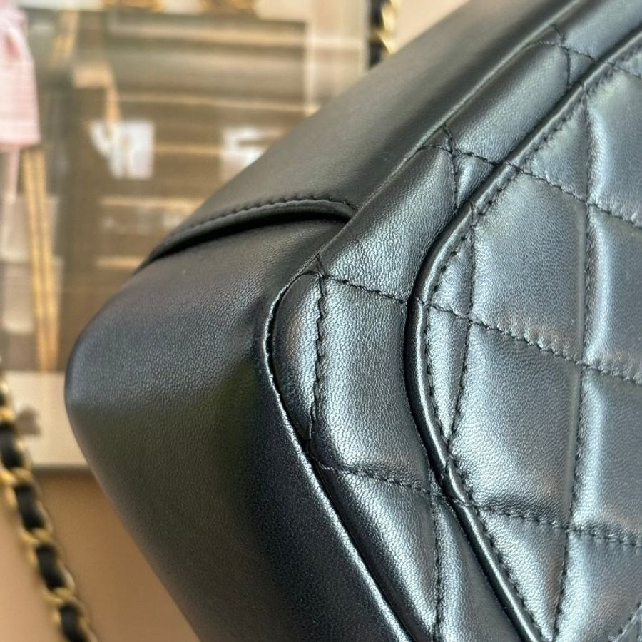 ::CHANEL:: AS3258黑金核桃金球相機包-10