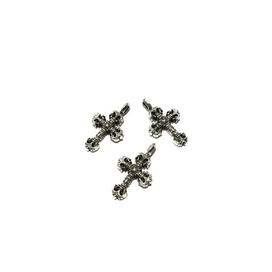 Chrome Hearts 克羅心 925銀 Mini火焰十字吊墜-2