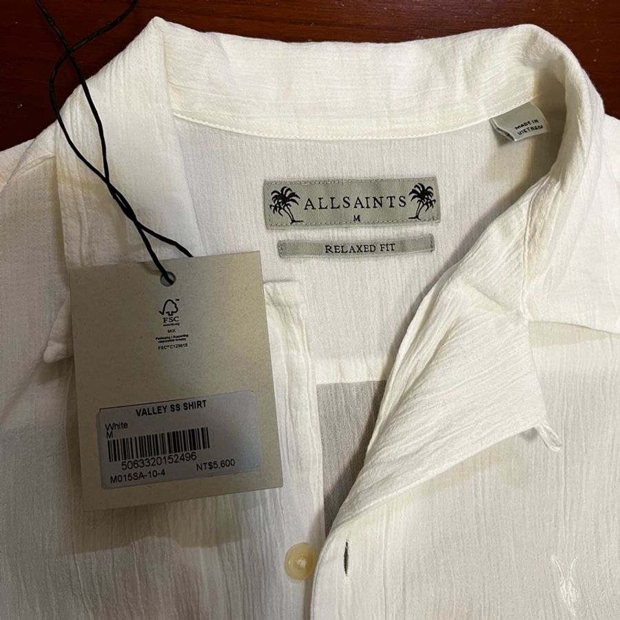 ALLSAINTS VALLEY SHIRT 男生皺褶襯衫-3