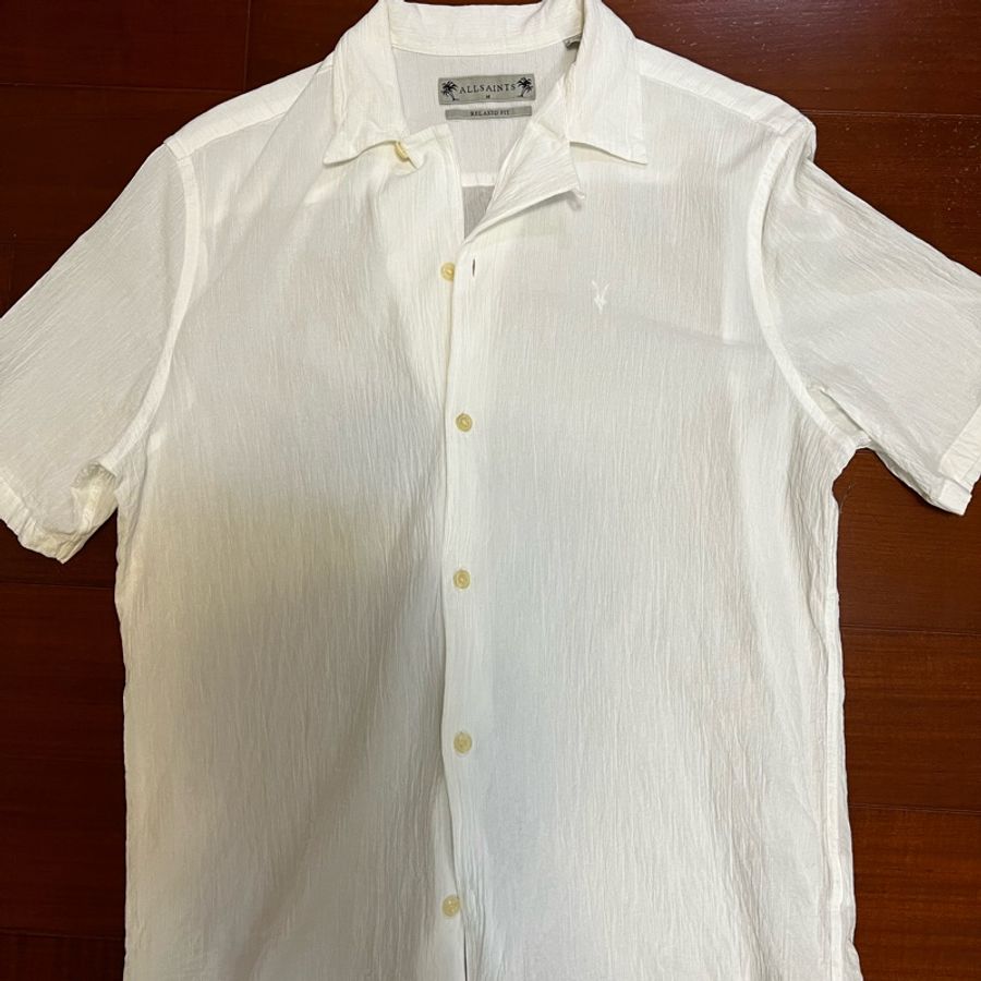 ALLSAINTS VALLEY SHIRT 男生皺褶襯衫-4