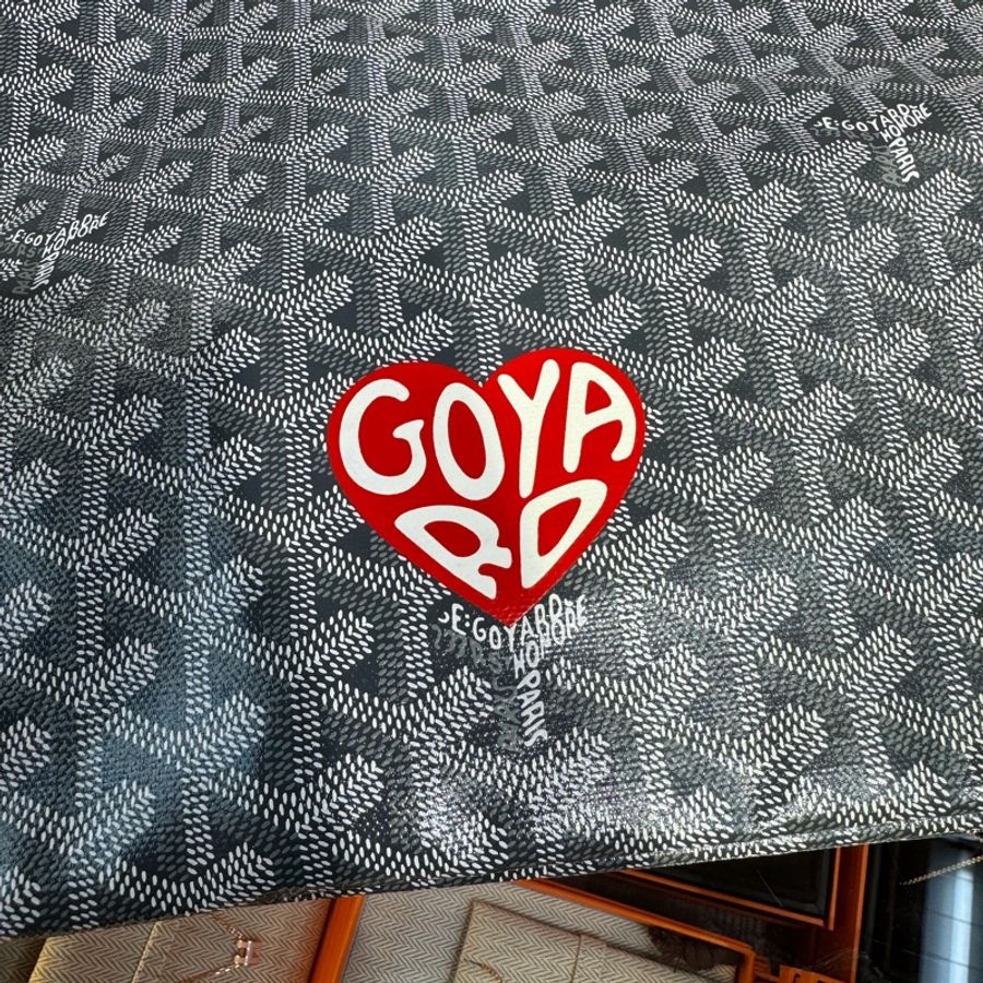 ✨持有正品正貨標籤公司✨ Goyard 灰色hobo 大紅色心-1