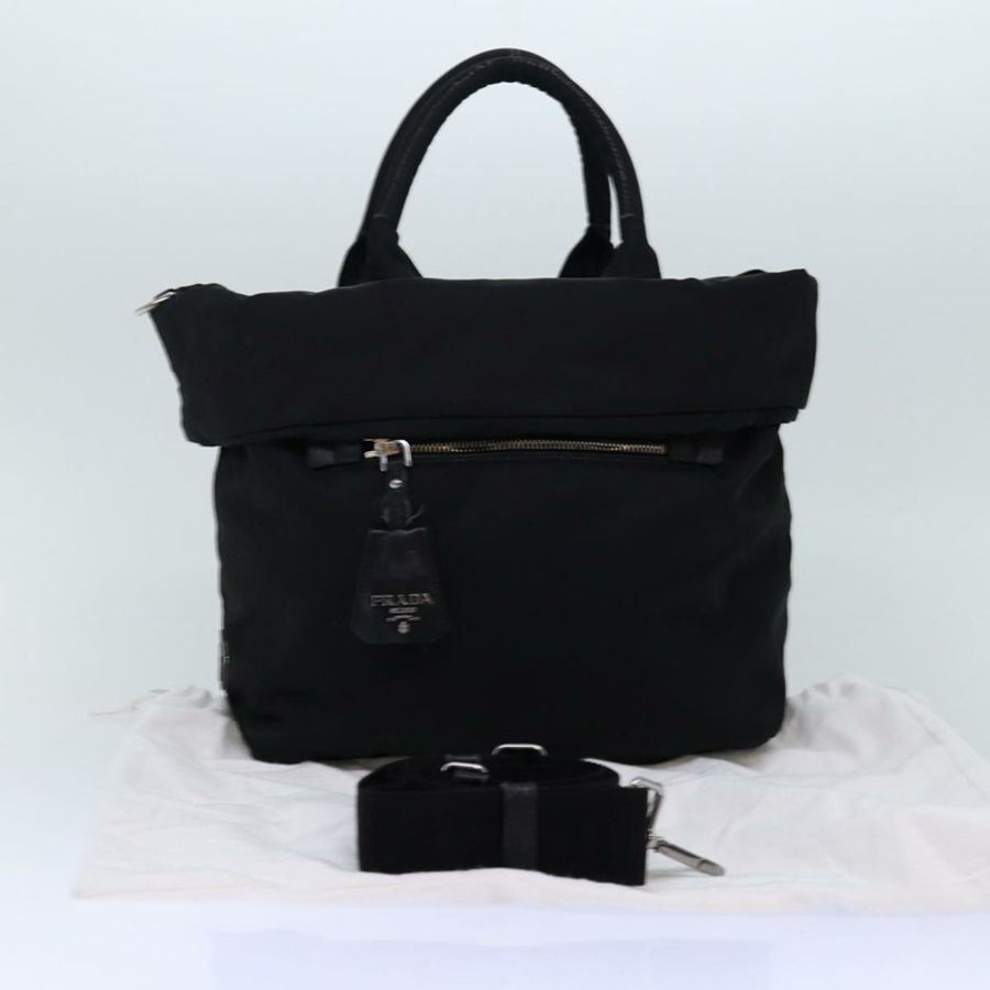 【日本直送】PRADA 尼龍雙肩包 黑色 正品 mr207-11