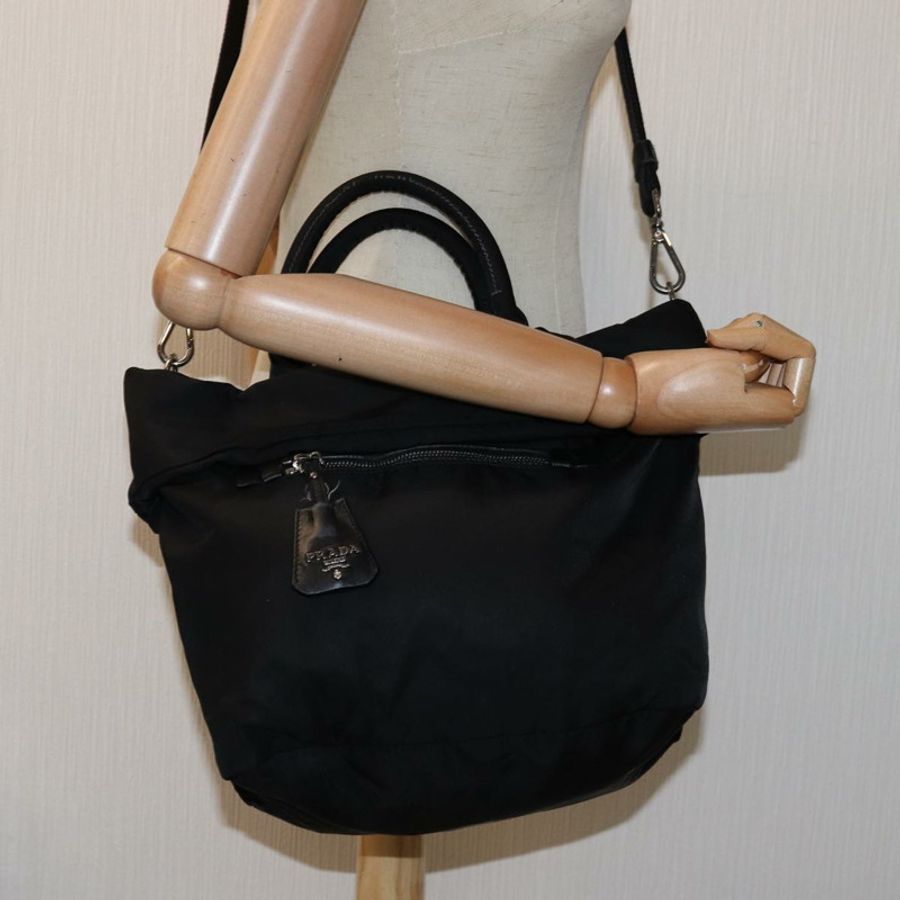 【日本直送】PRADA 尼龍雙肩包 黑色 正品 mr207-25