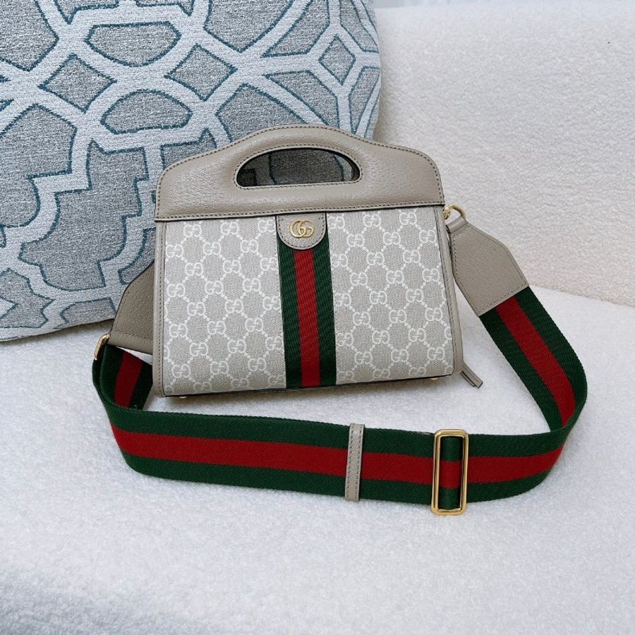 GUCCI 白Ophidia 手提兩用托特包-0