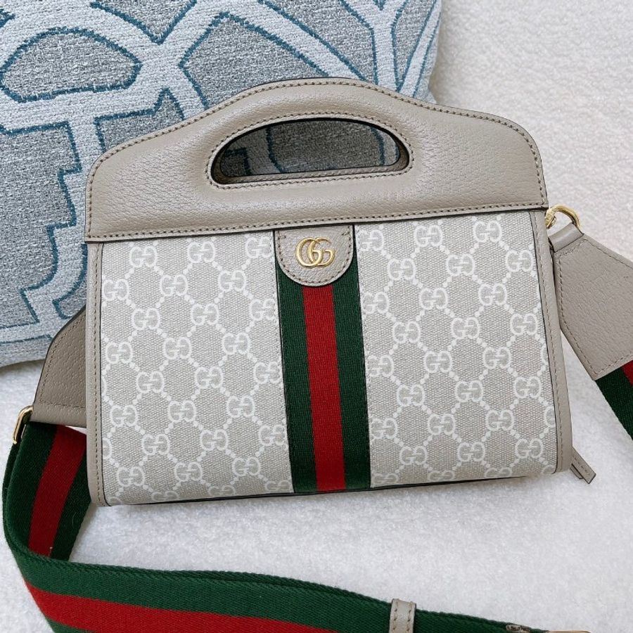 GUCCI 白Ophidia 手提兩用托特包-1